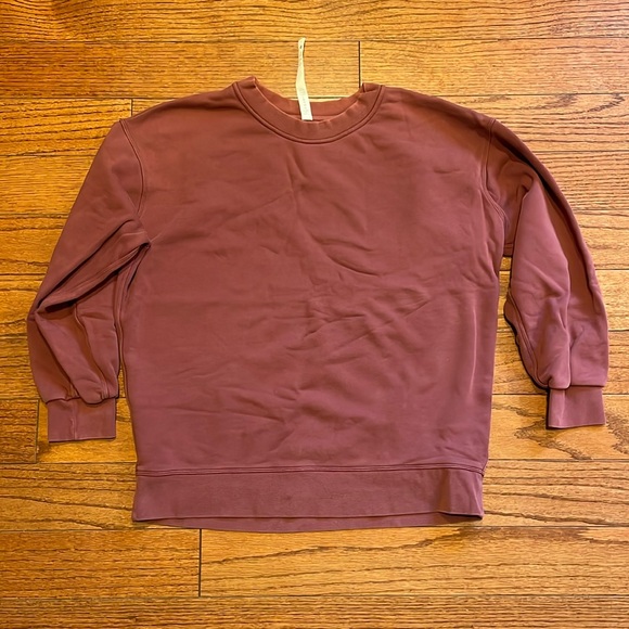 Lululemon Perfectly Oversized Crew Smoky Red size 4 - Picture 2 of 6